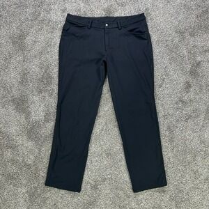 Lululemon ABC Classic‎ Fit Pant Mens 36 Black Chino Work Golf Athleisure Casual